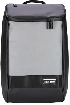 OAK25 Rucksack Damen & Herren Schwarz - Daybag - Reflektierender Fahrradrucksack - Hohe Sichtbarkeit & Sicherheit - Fahrrad Daypack mit Laptop Fach - Wasserabweisend