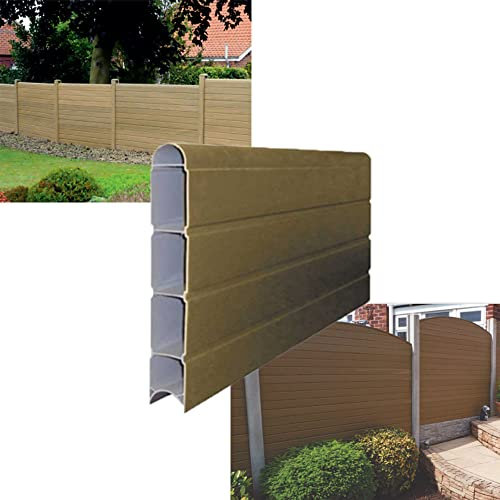 VP Plastic Fencing Panels - Composite Fence ECO Board 2.4m (8') Natural