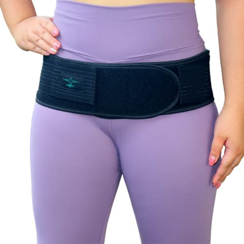 The Chiropractic Belt Ceinture sacro-iliaque pour douleurs dans le bas du dos, soulagement de la douleur sciatique, ceinture SI réglable pour soutien pelvien, ceinture de hanche sacro-iliaque pour