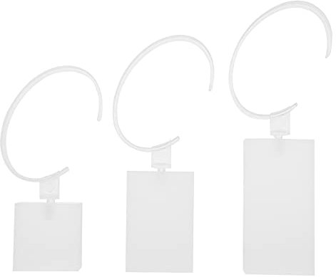 Mikikit Acryl Uhrenhalter Satz 3 Größen C-ringständer Schmuckständer Schmuckpräsentation Für Schmuck Und Armband