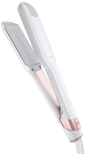 CLOUD NINE Premium The Wide Iron Pro – Piastra per capelli elettrica – Piastre in ceramica larghe per ricci lussureggianti – Tecnologia di styling e regolazione della temperatura per capelli più sani