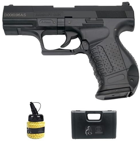 HFC 120N Noir (Ressort) | Pistolet Airsoft Calibre 6 mm + Mallette + munitions Billes PVC [Puissance : 0,29 Joules]