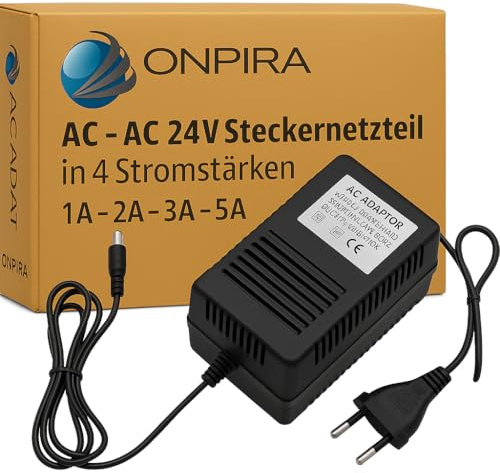 AC - AC 24V Steckernetzteil in 4 Stromstärken zum auswählen 5,5mm Hohlstecker Wechselspannung Netzteil Trafo (3A)