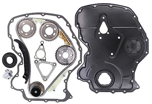HouYeen Timing Chain kit with Front Cover Gasket Gears Crankshaft Seal for Transit mk7 2.4 TDCi RWD
