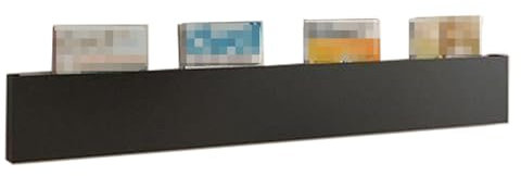 Racks Displays Wand-Zeitungsständer aus Metall, schwarzer Broschüren-Ausstellungsständer, Wandmontage, Buch-Organizer-Halter für Schlafzimmer, Wohnzimmer, Ausstellungsraum, hohes 20 cm großes Lit