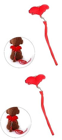 FOMIYES 2pcs Dog Harness and Angel Wings Pet Chest Harness for Puppy and Cat Adjustable Chest Straps for Walking and Party