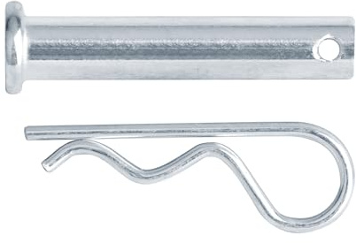 30 Pcs Single Hole Clevis Pin, Shank Diameter 3/8, Usable Length 1-3/4, Flat Head Clevis Pin with Hairpin Cotter, Shank Length 2