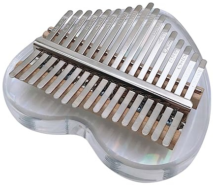 BESTonZON Mini Daumenklavier Acryl Kalimba für Anfänger Fingerklavier Musikinstrument Leicht zu Spielen und Tragbar für Altersgruppen