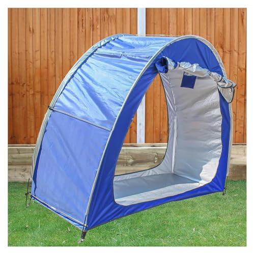 Fxiaobin 2 PCS Box Biciclette può Essere Giuntato Box Biciclette da Esterno Proteggi da Vento,Pioggia,Neve,Polvere Tettoia per Auto da Esterno Garage Moto,Blue