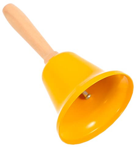 INOOMP Weihnachtsmann Handglocke Metallklingel Mit Holzgriff Retro Deko Glocke Für Zuhause Büro Restaurant Party Geschenk