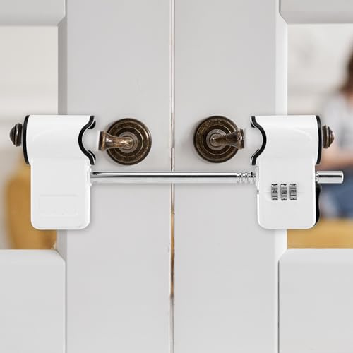 Patio Door Security Lock with Combination Lock for Double Doors