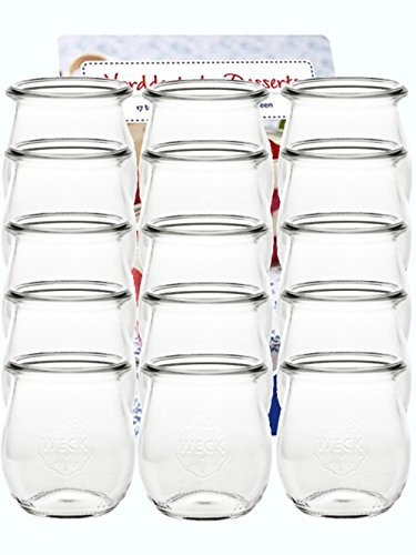 12er Set Weck Gläser 220 ml Tulpengläser Einmachgläser Sturzgläser Weckgläser