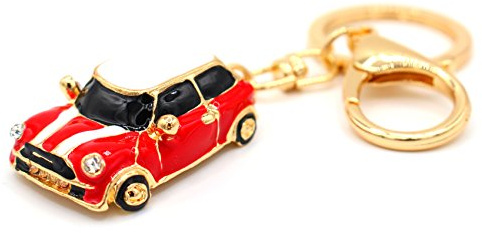 VmG-Store Cooper Mini porte-clés, motif voiture, en métal, cadeau pour les fans de voiture culte Cooper