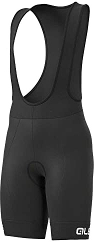 Alé Cycling Unisex Kids Kid Cycling Bib Shorts, Black/White, 12 Years