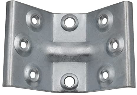 Design61 Lot de 4 ferrures d'angle en acier 103 x 70 mm