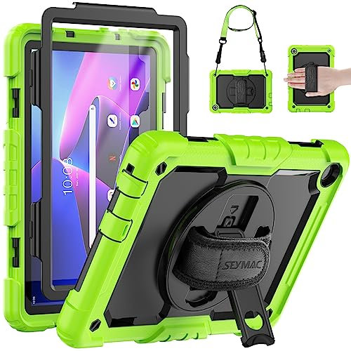 SEYMAC Custodia per Lenovo Tab M10 3a Generazione da 10,1 pollici, Modello 2022 (Numero Modello TB-328FU/TB-328XU), Verde