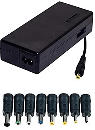 N NEWTOP Alimentatore Caricatore 90W Universale 8 Spinotti Adattatori AC DC Notebook USB Laptop 15/16 / 18/19 / 20/22 / 24V Regolabile Compatibile per Acer, HP, Samsung, Dell, Toshiba, Lenovo