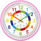 VINILITE Reloj de Pared para Niños Reloj de Aprendizaje Reloj Infantil para Niños y Niñas Mecanismo Silencioso 30 CM para Habitación de los Niños