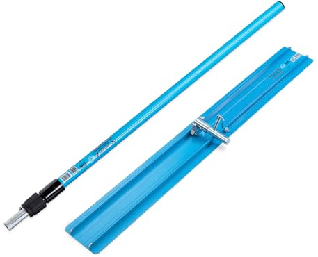 OX Tools Pro Aluminium Concrete Bullfloat 1200mm with Tilting Plate and 2400mm extendable Handle