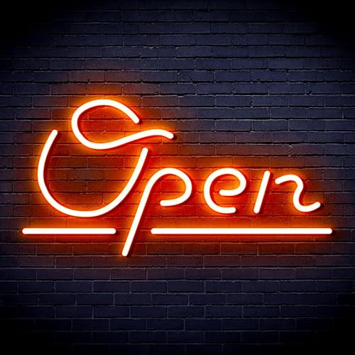 ADVPRO Open Sign Flex-Silikon-LED-Neonschild, Orange, st16s43-fnu0078-o