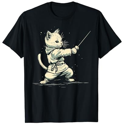 Gato Esgrimista en Esgrima Camiseta