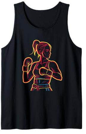 Boxe Ragazza Disegno Sport indoor Canotta