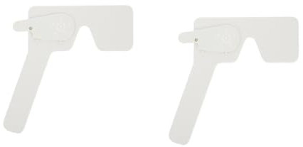 TOKIDNY 2stücke Handheld Eye Occluder Für Sehtests Kunststoff Astigmatismus-test Blindfold Optometrie- Ergonomisches Design Geeignet Für