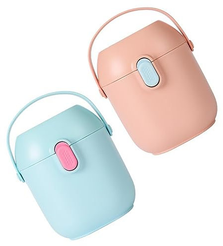 TOYANDONA 2set Dispenser Di Formula Per Ragazzo Ragazza Portatile Con Cucchiaio Scatola Sigillata Per Latte Polvere Da Design Ergonomico