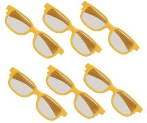 ERINGOGO 6pcs Movie Glasses for Boys and Girls Glasses Stereoscopic Eyewear for Movie Viewing Portable for Boys and Girls