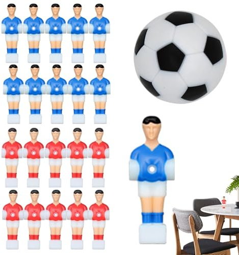 Giocatori di calcio per uomini di calcio di ricambio | 22x figure giocatore da tavolo per calcio - Parti di ricambio per giochi per bambini bambole da gioco al coperto per gioco