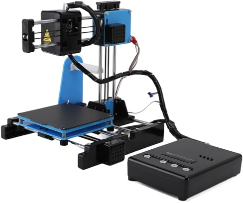 Kleiner 3D -Drucker, 100x100x100mm 3D -Druckmaschine Unterstützt PLA 1,75 Mm Filamentformat Tragbares Druckkit (EU-Stecker)