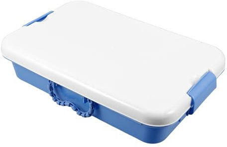 GALPADA Vassoio di Plastica Portatile con Coperchio per Sabbia Contenitore per Giocattoli Montessori Sabbiera Coperta per Ragazzo Ragazza Scatola Portaoggetti Pervori Artigianali Sabbiera