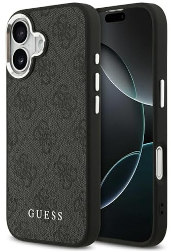 CG MOBILE Guess 4G Classic Logo kompatibel mit MagSafe Hülle für iPhone 17 (Schwarz)