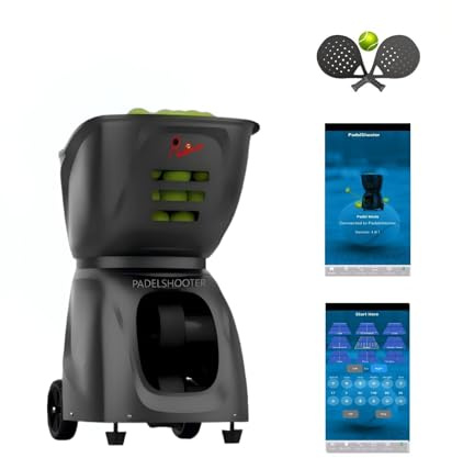 PadelShooter MAX – Padel Ball Machine Padel Ballmaschine-Padel Ballmaschine-Máquina de pelotas de pádel-The Ultimate Padel Ballmaschine mit erweiterter Fernsteuerung – Extra Wide Range!