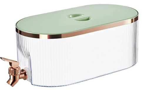 5.3 L Wasserspender Matschküche, Limonadenspender, Getränkespender Mit Zapfhahn, Robust Saftspender Mit Tropfsicherem Zapfhahn, Wasserspender Kühlschrank für Limonade, Saft, Wasser, Kalte Getränke,D