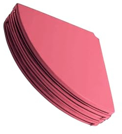KTUXZCI Colchoneta Plegable para Pole Dance, colchoneta portátil para Yoga, Equipo de Fitness, Acolchado de Mayor Grosor para Actividades de Entrenamiento, Rosa roja, Diámetro 1.2 m