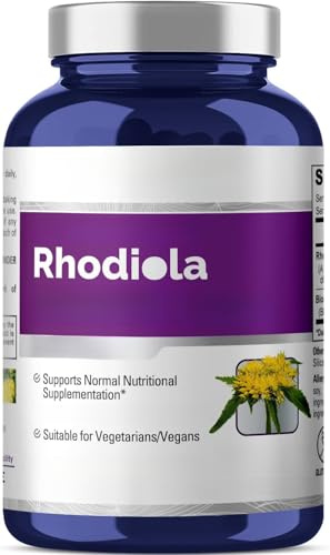 Radice Di Rhodiola Rosea, Per Energia Quotidiana, Supporto Alla Concentrazione E All'adattamento, Non OGM, Vegana