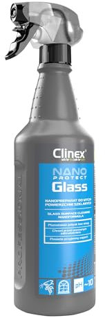 Clinex Glasreiniger Spray Nano Protect 1 Liter/ 1000 ml/Intensiv-Hochglanzreiniger für streifenfreien Glanz/Fensterreiniger/Glas und Spiegel Reiniger, streifenfreie Reinigungsformel