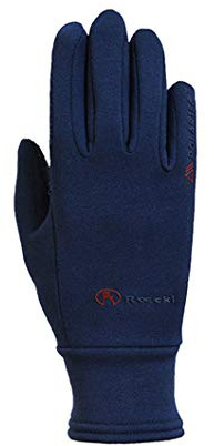 Roeckl Sports vinterhandske Warwick, unisex ridhandske fritidshandske (5, marin)