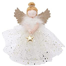 CGB Giftware | Christmas Light Up Angel Tree Topper - Gold | Joy To The World Range | Angel | Christmas | Festive | Xmas | Tree Decoration | GB05940