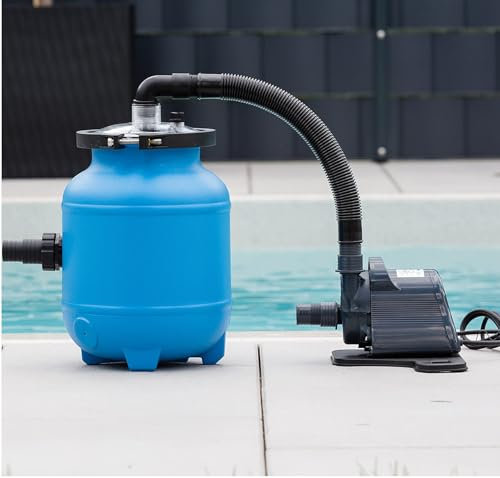 Aqualoon Filtre à sable 4 m³/h avec balles filtrantes Aqualoon pour piscines jusqu'à 20 000 l
