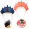 2 Stück Baby Duschhaube Krone Weiche Kinder Duschhaube Kinder Shampoo Kappe Kinder Krone Haare Waschen Cap Kinderschutz Krone Verstellbare Augen vor Wasser und Shampoo Schützt für Kleinkind Babypflege