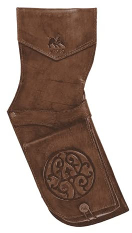 elToro Prime Crann - Holsterköcher aus edlem Glattleder, hohe Qualität, Zubehör für Pfeil und Bogen (Antique)
