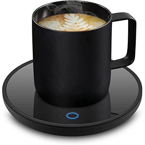 Coffee Mug Warmer, Smart Coffee Warmer Candle Warmer with Auto Shut Off for Office Desk, Cup Warmer with 2 Temperature, Electric Beverage Drink Warmer for Heating Coffee, Milk, Tea and Hot Chocolate