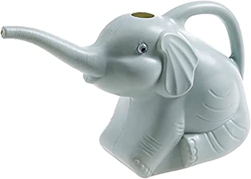 Youning Gießkanne Blumengießkanne 2 Liter Elefant Design Kleine Gartengießkanne aus Kunststoff Neuheit Tier Gießkessel für Innen und Außen, Haus, Garten Gartengeräte für Kinder