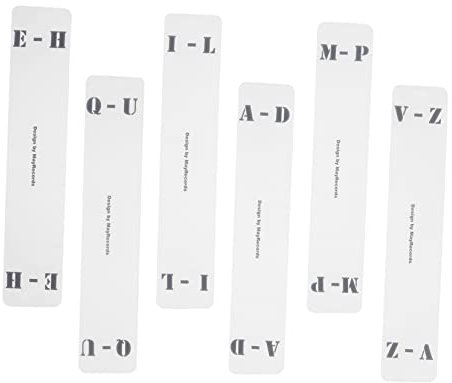MAGICLULU Schallplattenteiler 6 Stück Horizontaler Plattenorganisator Aus Transparentem Acryl Mit Az Etiketten Für Regal Und Schubladenaufbewahrung
