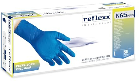 Reflexx N65 Plus Guanto monouso Unisex - Adulto (Pacco da 50)