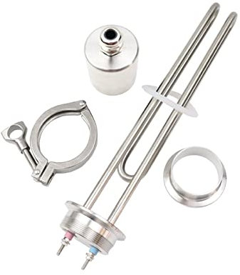 Élément Chauffant à Immersion pour Eau Chaude 2,5 KW/3,5 KW SUS304 Thermoplongeur électrique pour Brassage (Couleur : Chauffage Uniquement, Puissance : 3 500 W) (Chauffage et Pince 2 500 W) (chauffa