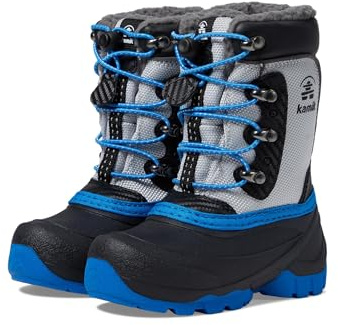 Kamik Kids' Luke 3 Winter Boots, Light Gray, 6 Big Kid