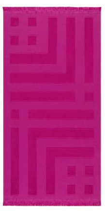 Maisonette Maris Strandtuch 100% Baumwolle Groß Pestemal - Reise für Hamamtuch - Strandhandtuch Für Damen und Herren (75x150 cm), Rosa